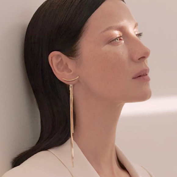 Zara T-Bar Drop Earrings - Picture 2 of 3